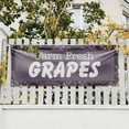 thumbnail image 4 of Farm Fresh Grapes Banner Sign 24 Inch x 72 Inch | 13 oz Vinyl with Metal Grommets | Heavy-Duty Single-Sided Outdoor Durable Printed High-Quality Weatherproof | Made in the USA, 4 of 6