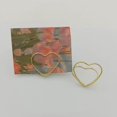 thumbnail image 5 of Gold Heart Shape Place Card Holder - Mini Table Photo Picture Holders for Wedding Party Birthday Office, 5 of 8