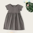 thumbnail image 2 of Sngxgn Girls Long Sleeve Dress A-Line Party Dresses(Grey,100), 2 of 6