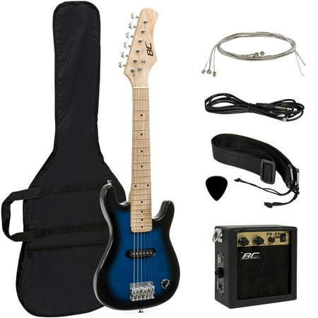 - Best Choice Products 30in Kids 6-String Electric Guitar Beginner Starter Kit Bundle w/ 5W Amplifier, Strap, Case, Strings, Picks - Blue