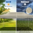 thumbnail image 6 of HOTEEL Tents for Parties,10x20 Pop Up Canopy Tent Heavy Duty,Commercial Outdoor Canopy Tents for Event Wedding,All Season Wind UV 50+&Waterproof Gazebo with Roller Bag,Thickened Legs,Khaki, 6 of 11