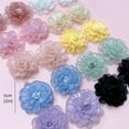 thumbnail image 4 of 5cm Cute Camellia Flower Brooch Pin for Women Girls Fashion Fabric Floral Hat Hair Clips Brooches Lapel Pins Cocktail Tea Party Costume Dress Accessories Holiday Wedding Jewelry, 4 of 11