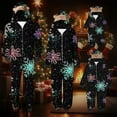 thumbnail image 4 of Oksale Family Christmas Hoodie Onesie Sleepwear Matching Sets Snowflake Cute Printing Jumpsuit Pajamas Super Soft Zipper loungewear for Couple Gift for Dad Black S, 4 of 7