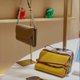 thumbnail image 4 of Exhibidores de Carteras, Paquete de 3, Estante de Exhibición de Carteras de Acero Inoxidable, Soporte de Exhibición de Carteras de Ajustable, Dorado, 4 of 5
