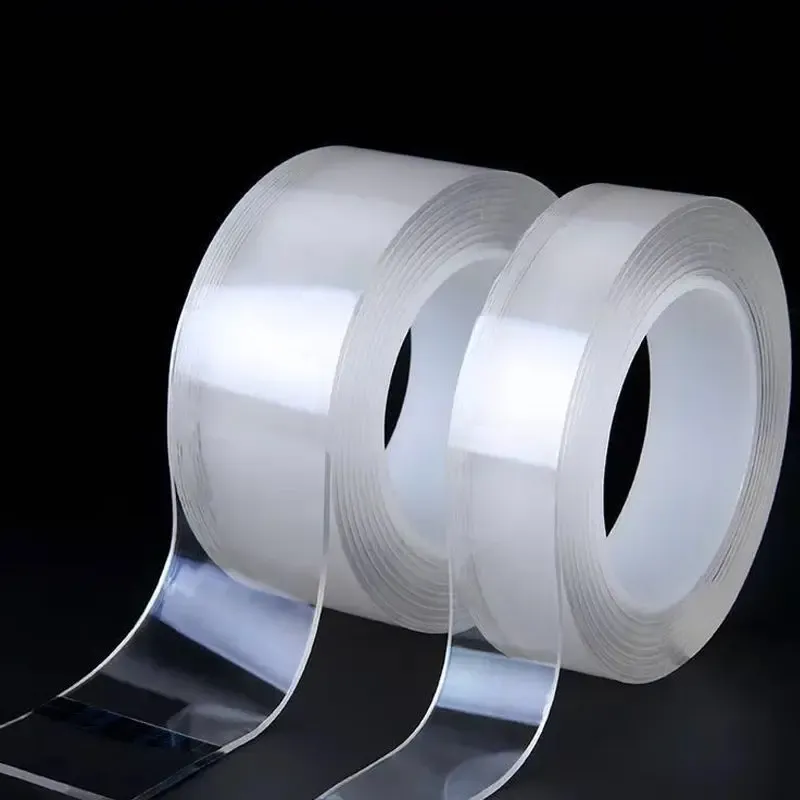 1-10M Nano Double Sided Adhesive Tape Heavy Duty Clear Waterproof Traceless Extra Strong Glue Removable Seal Gap Strip 1/2/3/5cm