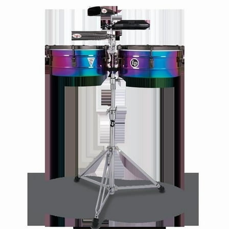 0.93 in. Tony Succar Timbale Rainbow, Black Nickle & Chrome