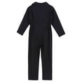 thumbnail image 4 of Fldy Kids Boys' Dance Coveralls Long Sleeves Zipper Jumpsuit Overalls One Piece Suit Street Dance Black 16, 4 of 7