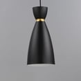 thumbnail image 3 of 11301BKSBR-Maxim Lighting-Carillon - 1 Light Mini Pendant-15 Inches Tall and 7 Inches Wide-Black/Satin Brass Finish    -Traditional Installation, 3 of 5