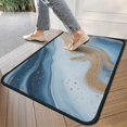 thumbnail image 4 of Blue Gold Wave Marble Pattern Door Rugs,Washable Non Slip Door Mats Indoor,Decorative Door Mats,Entry Mat Indoor for Entrance,Bedroom,Kitchen,Bathroom,30"x17", 4 of 6