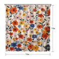 thumbnail image 5 of Waterproof Continuous Pattern Shower Curtain 72x72 Inch Boho Style Polyester Unique Shower Curtain for Bathroom Hotel Home Decor with 12 Plastic Hooks, 5 of 5