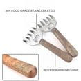 thumbnail image 4 of Meat Claws Meat Remover,2 Pieces Bbq Pulled Pork Meat Shredder Bear Claws Stainless Steel Meat Handler,pulled Pork & Meat Claws Meat Shredder Forks An, 4 of 5