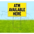 thumbnail image 1 of Atm Available Here (18" x 24") Yard Sign, Includes Metal Step Stake, 1 of 6
