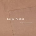 thumbnail image 6 of 100% Linen Bistro Apron with Pockets 25x35 inch - Unisex Half Apron - Macchiato, 6 of 7