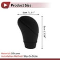 thumbnail image 4 of Funda de Pomo de Palanca de Cambios Única para Automóvil SUV Camión RV Estilo Integrado Protector de Mango de Cambio de Silicona 918-Negro, 4 of 7