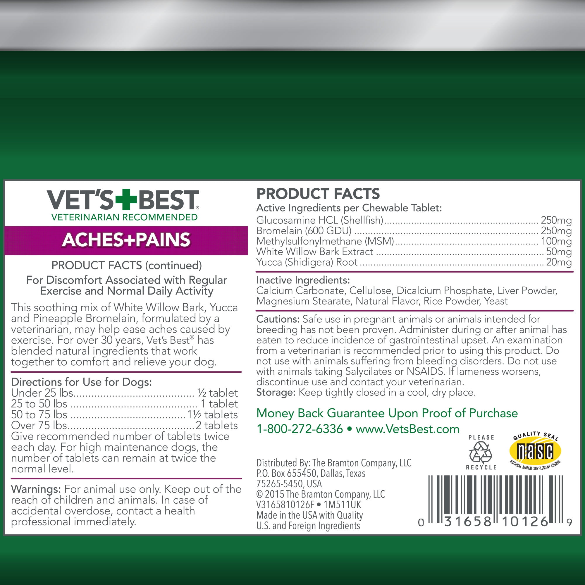 Aches and pains dog supplement deals