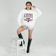 thumbnail image 3 of Women's Gameday Couture White Texas A&M Aggies Oversized Premium Fleece Sweatshirt, 3 of 5