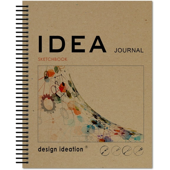 IDEA Journal Sketchbook. Spiral Bound. Journal Style. Multi-Media. (8.5" x 11") 25S