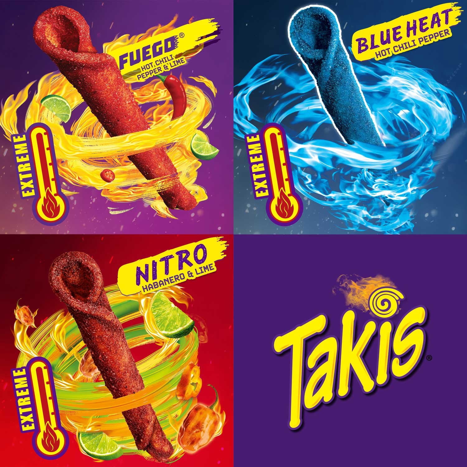 Takis Variety Pack Rolled Tortilla Chips, 1 oz., 46 pk with Bowl