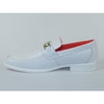 thumbnail image 4 of Men's TAYNO Shoes The Caprio C TAYNO Crocodile Print Bit Loafer White, 4 of 7