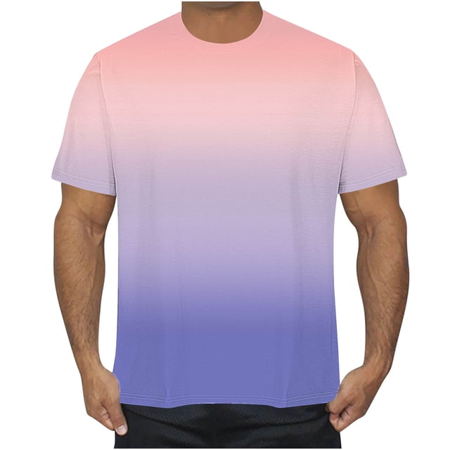Birdeem Chemises pour Hommes Manches Courtes Imprimées Col Rond Haut Manches Courtes Blouses Chemises Hommes Manches Courtes