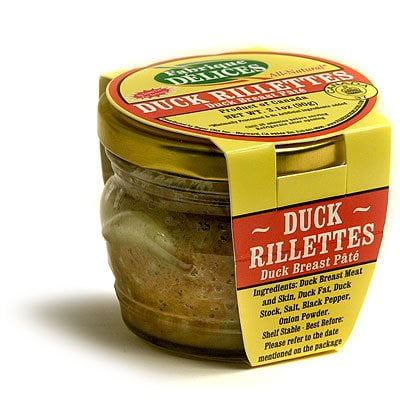 Duck Rillettes Perigord Style-Duck Pate-(2 x 3.1oz Jars)-Pork-Free by Fabrique Delices