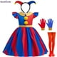 thumbnail image 3 of Disfraz de Cosplay de Anime Pomni The Amazing Digital Circus 2024, mono para niños, traje de Halloween, disfraz de Purim para niños, disfraz de dibujos animados para Cosplay, 3 of 5