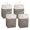 gray lantern, variant on Set Of 4 Big Capacity 75L Laundry Bins Crafted From Polycotton Canvas For Bedroom And Washing Area