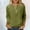 Army Green, variant on 3/4 Sleeve Women's Top Casual Loose Round Neck T Shirt Cute Solid Color Long Version Top Polyester Womens Shirt Stretch Tee Athletic Women Women Shirts Workout Short Sleeve Raglan Shirt Women Long