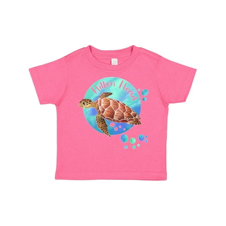 

Inktastic Hilton Head Sea Turtle and Bubbles Gift Toddler Boy or Toddler Girl T-Shirt