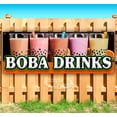 thumbnail image 1 of Boba Drinks 13 oz Vinyl Banner With Metal Grommets, 1 of 4