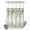 Grass Green Beige, variant on No Hook Shower Curtain, Sage Green Eucalyptus Shower Curtains for Bathroom with See Through Top Window, Watercolor Spring Weeping Botanical Waterproof & Washable Bath Curtain Stand Up Stall 36"x72"
