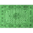thumbnail image 1 of Ahgly Company Indoor Rectangle Persian Emerald Green Traditional Area Rugs, 3' x 5', 1 of 4