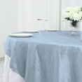 Efavormart 72"X72" Dusty Blue Accordion Crinkle Taffeta Table Overlay ...
