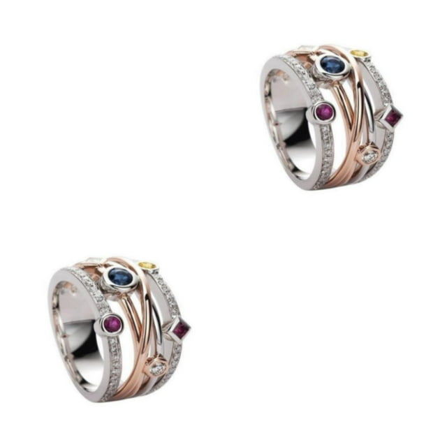 Dalazy Classy And Colorfast Jewelry For Nobility And Y2K Enthusiasts Not Easily Deform Fluent Lined All Ocassion Suitable Glod 10 2Set