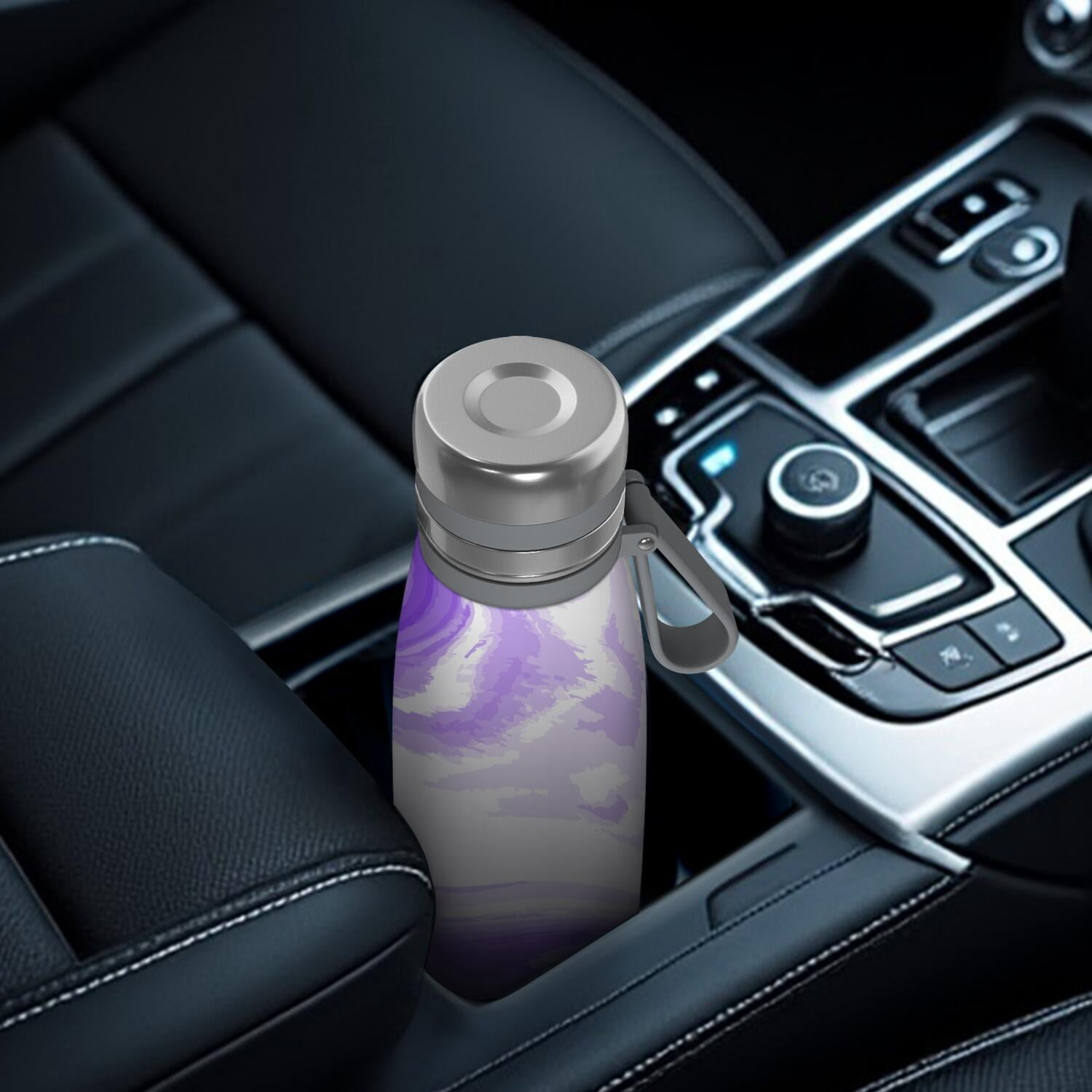 29oz Insulated Water Bottle with Tea Infuser, Stainless Steel Travel Mug, Liquid & Marble Print