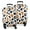 White and Orange, variant on Orange and Brown Leopard Pattern Luggage Cover Fashion Suitcase Cover Baggage Covers Fit 25-28 Inch Luggage (Go Travel)