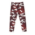 thumbnail image 4 of High Waisted Leggings Girls Size 6 Camo Soft Cotton Super Stretch Slimming Pants Fall Thin Toddler Boys Outfits, Red, 7 Years, 4 of 6