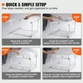 thumbnail image 5 of KFFKFF 18x20 inch Drawer Basket 2-Tier Wire Pull Out Cabinet Under Sink Organizer, 5 of 9