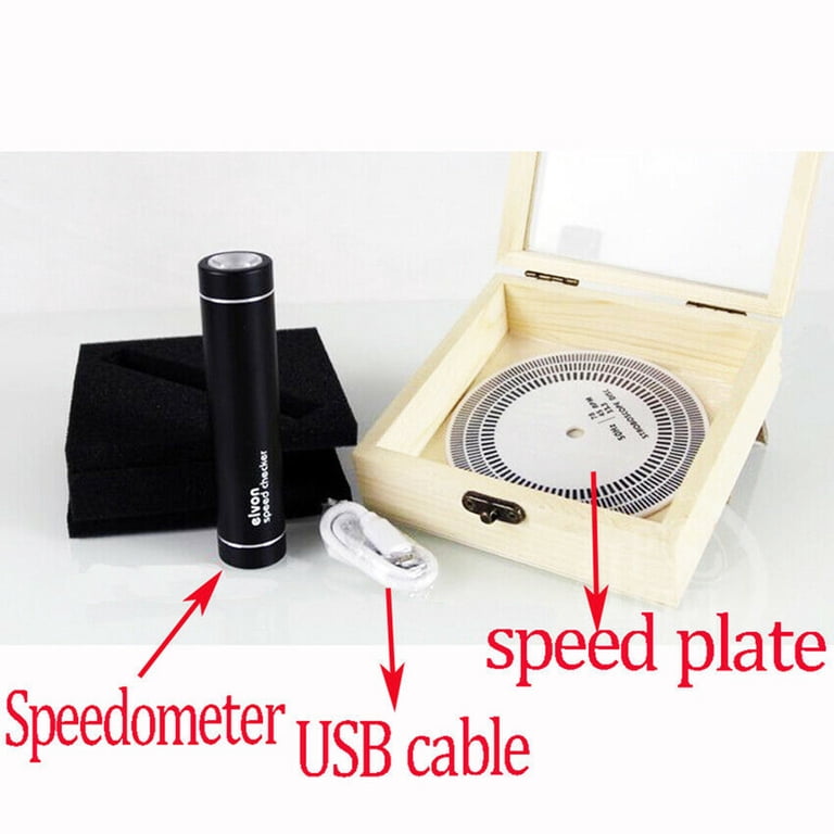 Led Turntable Kit Stroboscopic Speed Strobe Light Tachometer Disc For ...