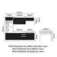 thumbnail image 2 of Cocina Integral Completa Modular Madesa Glamy 315cm BN 02, 2 of 4