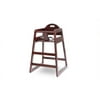 LA Baby Solid Wood High Chair, Cherry