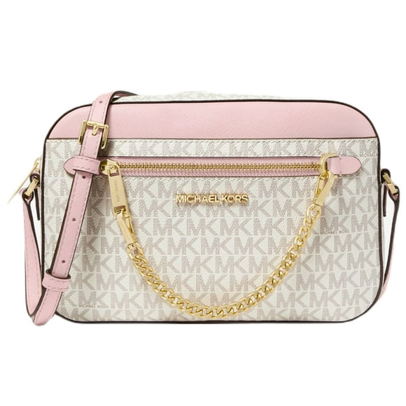 BOLSA MICHAEL KORS JET SET MEDIUM LOGO CROSSBODY BAG VAINILLA BLUSH
