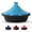 Light Blue, variant on Tagine for Cooking: Enameled Cast Iron Cooking Pot, Slow Cooker, Classic Kitchen Cookware, Tajine with Ceramic Cone-Shaped Closed Lid, 3.3 QT, Red