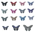 thumbnail image 1 of Lily Iron on Embroidery Butterfly Pink Blue Purple Red  Black Brown Gray White, 1 of 6