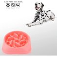 thumbnail image 5 of ZHAOCHENG Cuenco para perros de alimentación lenta, diseño antideslizante, divertido, interactivo, para perros (rosa), 5 of 5