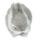 thumbnail image 3 of Conejos de Peluche en Miniatura Sincero Gris 13 x 9 cm, 3 of 10