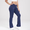 thumbnail image 4 of REALiKUN Flare Leggings for Women with Pockets, High Waisted Wide Leg Crossover Yoga Pants, 4 of 8