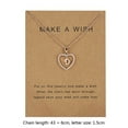 thumbnail image 4 of 26 Letters D Heart Shape Pendant Necklace Rhinestone Rose color necklace heart Golden Clavicular Chain Jewelry Couple Gift, 4 of 9