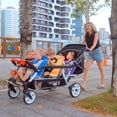 thumbnail image 4 of Familidoo H6E 6 seat Baby Stroller- Double Canopy - Daycare Strollers with 5 Point Safety Harness - Backseat footrest Extension for 0 to 36 Months, 4 of 5