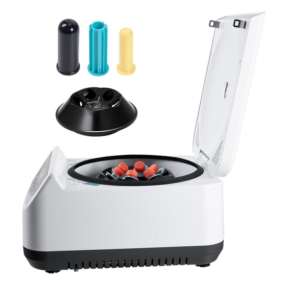 KFFKFF Electric Laboratory Centrifuge Machine, Adjustable 100-2100xg RCF with Rotor for 2/5/10/15/50ml Tubes, Low-Speed Operation 500-4000rpm and Timer Function, Suitable for Diverse Experimental